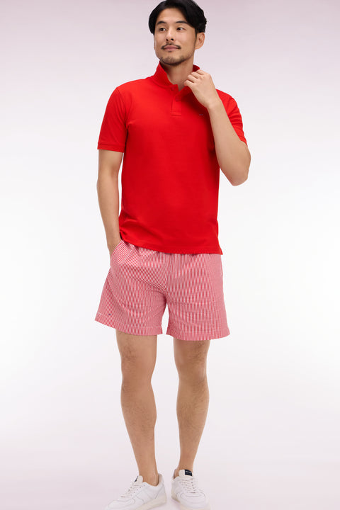 Maillot de bain en coton mélangé rouge - Image 1