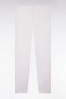 Pantalon chino regular en coton stretch blanc