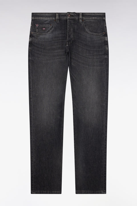 Jean en denim stretch gris foncé coupe regular - Image 2