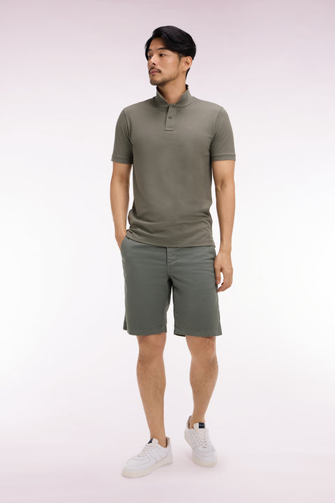 Bermuda chino en gabardine stretch kaki - Image 3