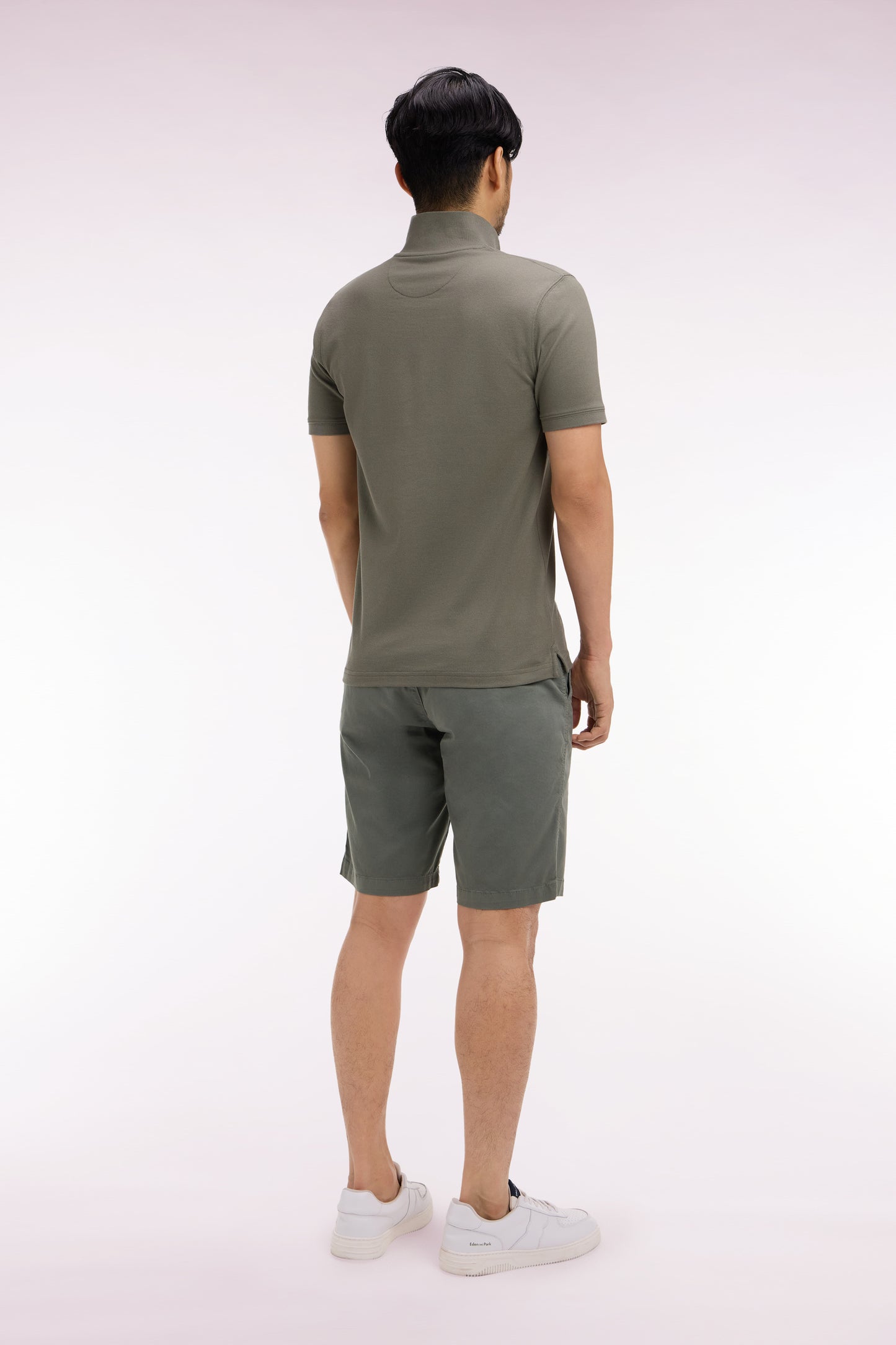 Bermuda chino en gabardine stretch kaki