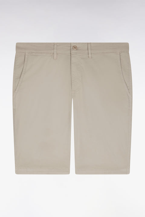 Bermuda chino en gabardine stretch gris clair - Image 2