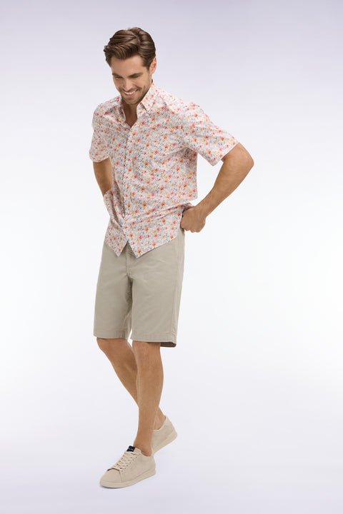 Bermuda chino en gabardine stretch gris clair - Image 3