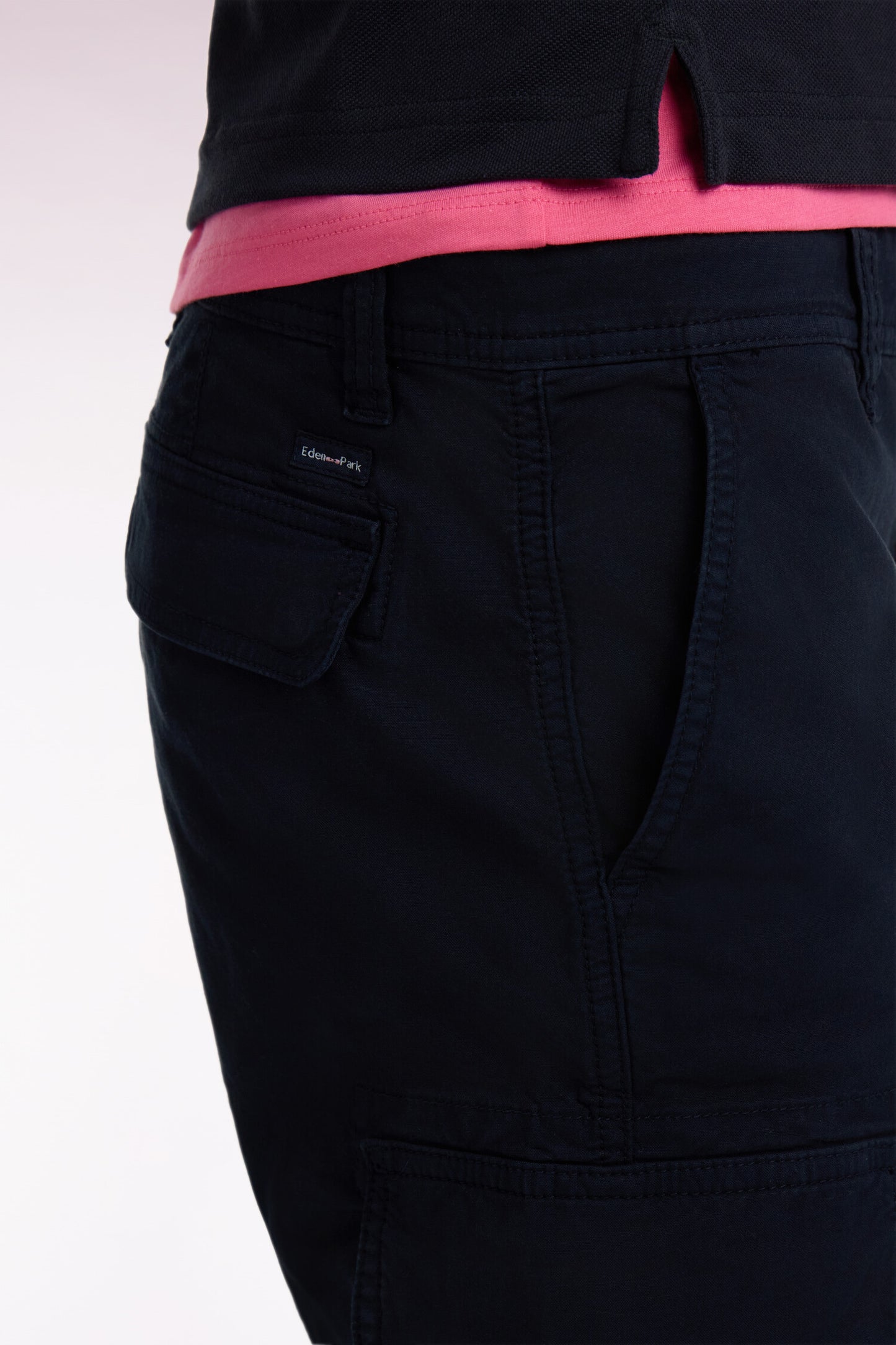 Bermuda cargo en coton marine