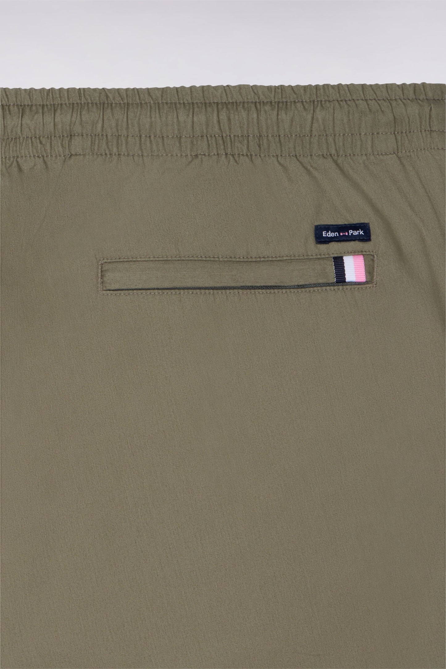 Pantalon en toile de coton kaki