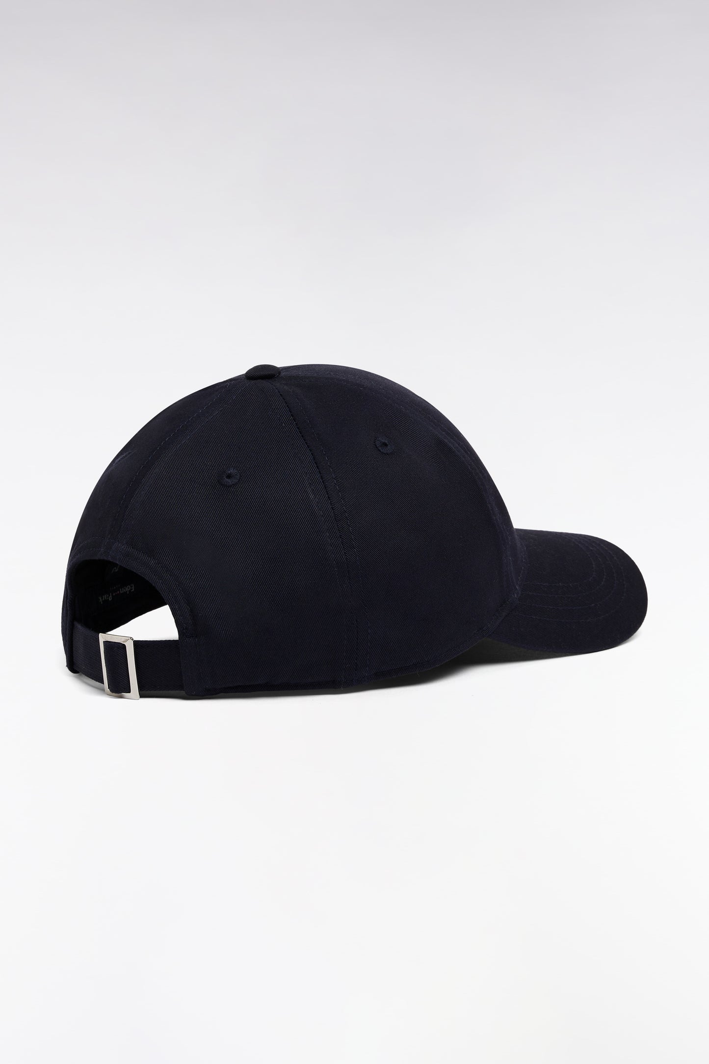 Casquette en twill de coton marine broderie écusson