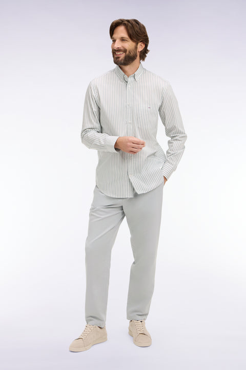 Chemise en coton ciel à rayures bâtons - Image 1