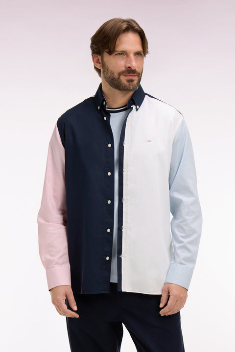 Chemise en coton colorblock coupe regular - Image 3