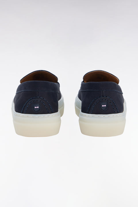 Baskets slip-on en nubuck marine - Image 2