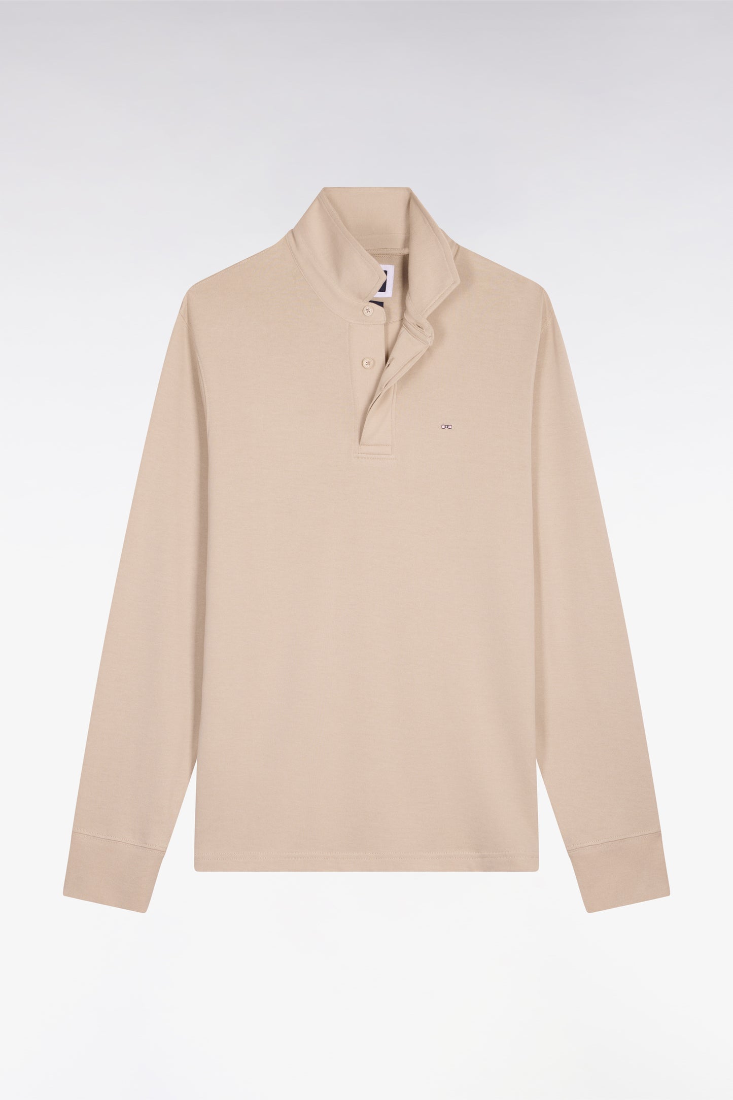 Maillot à manches longues en coton Pima beige