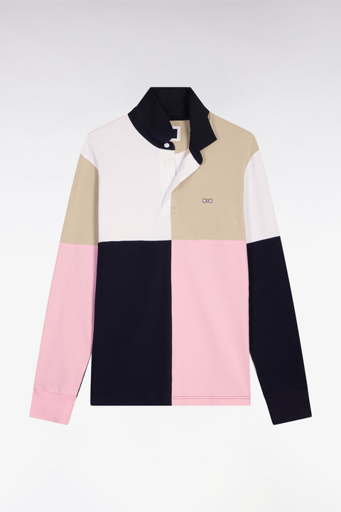 Maillot à manches longues en coton rose croisé - Image 2