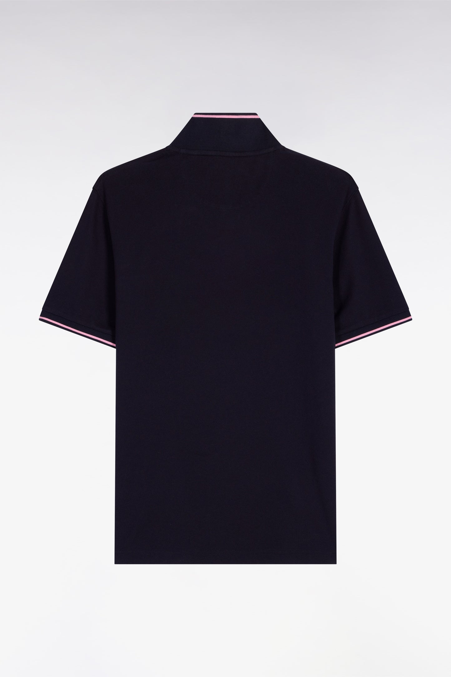Polo à manches courtes en piqué coton marine