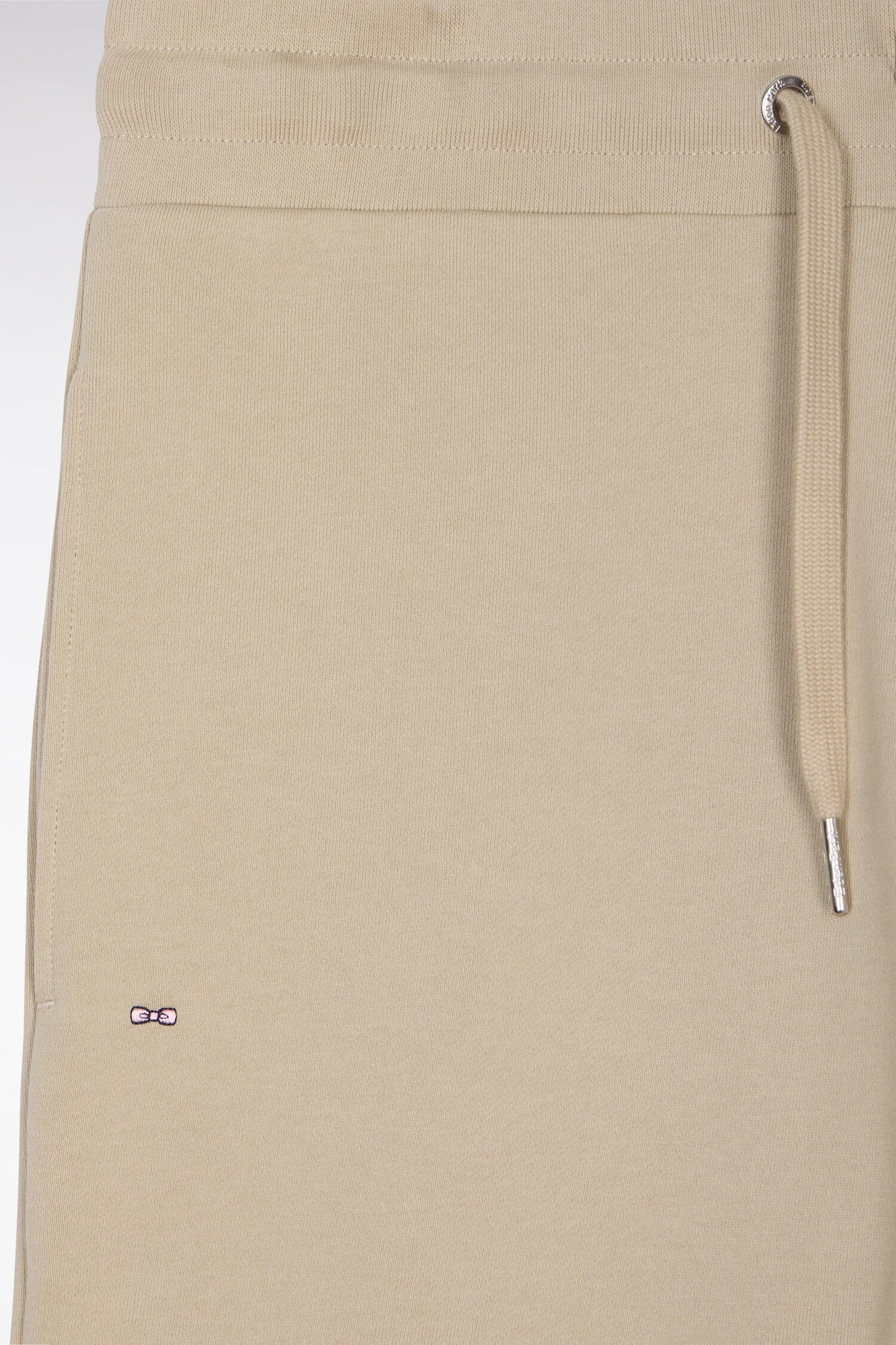 Short en molleton coton beige