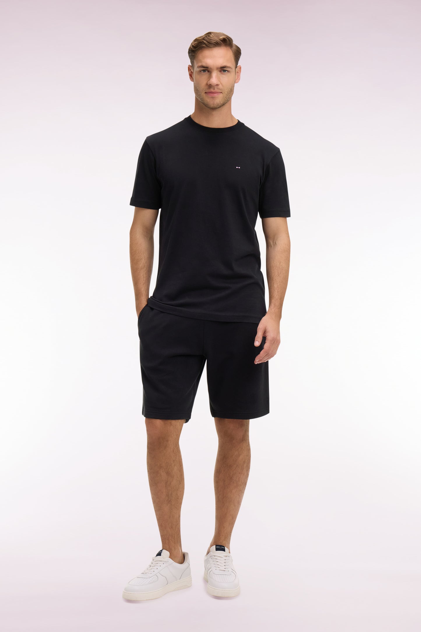 Short en molleton coton noir
