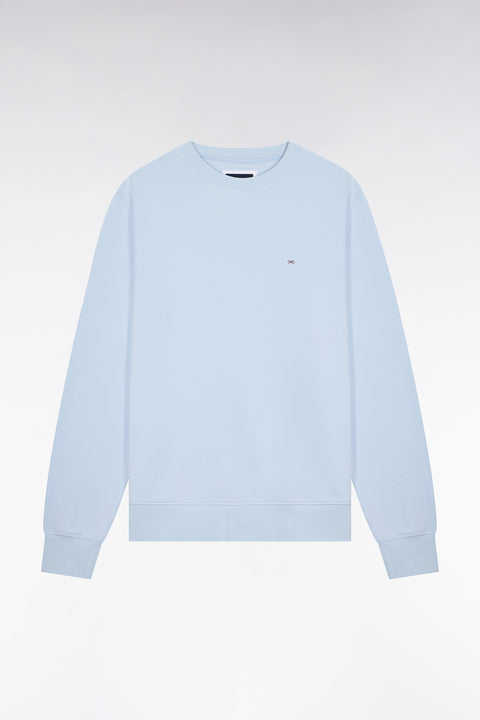 Sweatshirt uni en molleton coton bleu ciel - Image 2
