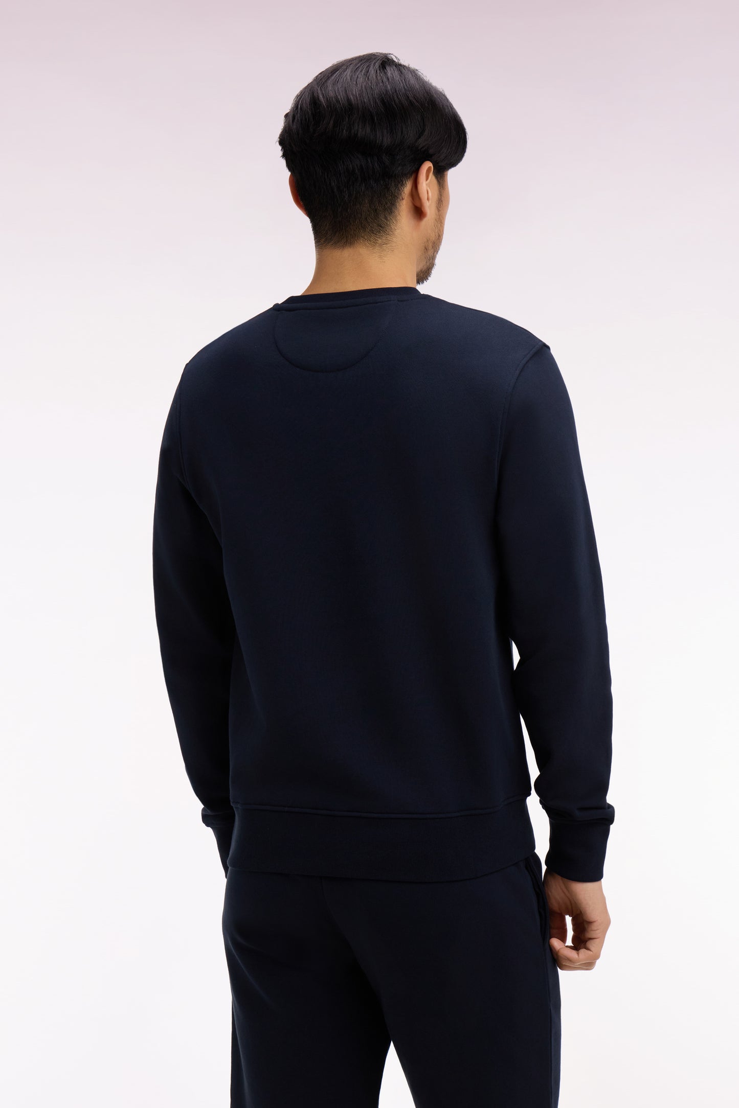 Sweatshirt en molleton coton marine