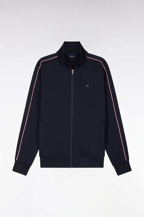 Sweatshirt blouson en molleton marine - Image 2