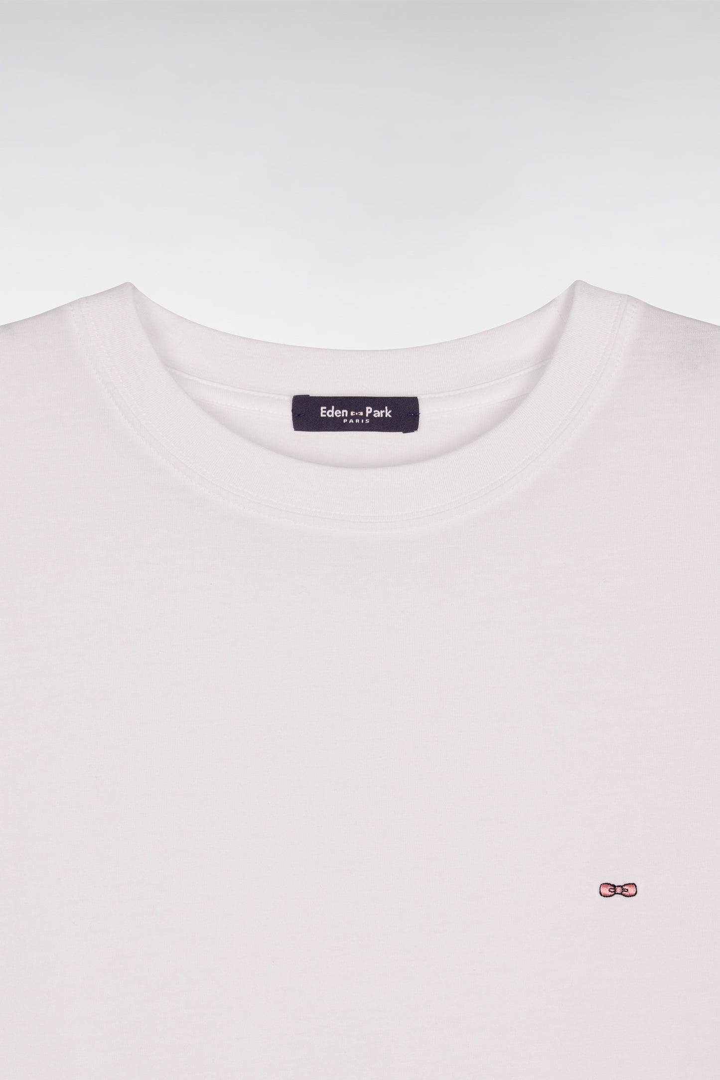 T-shirt à manches courtes en lyocell et coton blanc coupe oversized