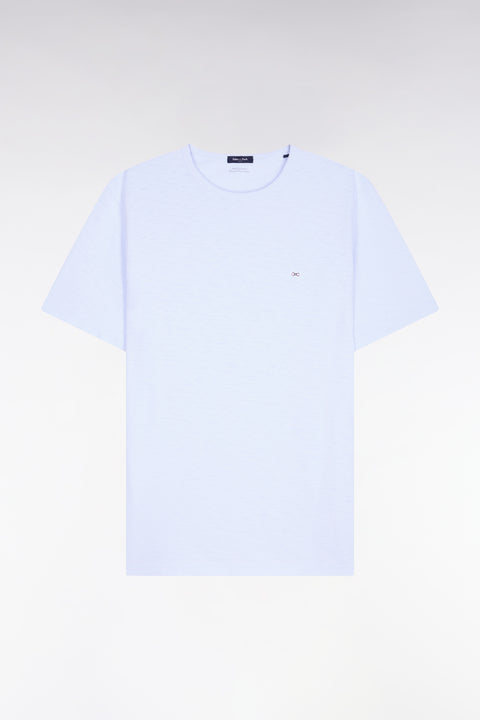 T-shirt à manches courtes en jersey de coton slub ciel coupe regular - Image 2