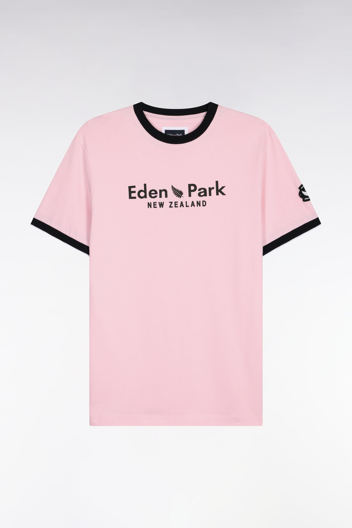 T-shirt à manches courtes New Zealand en coton rose coupe regular
