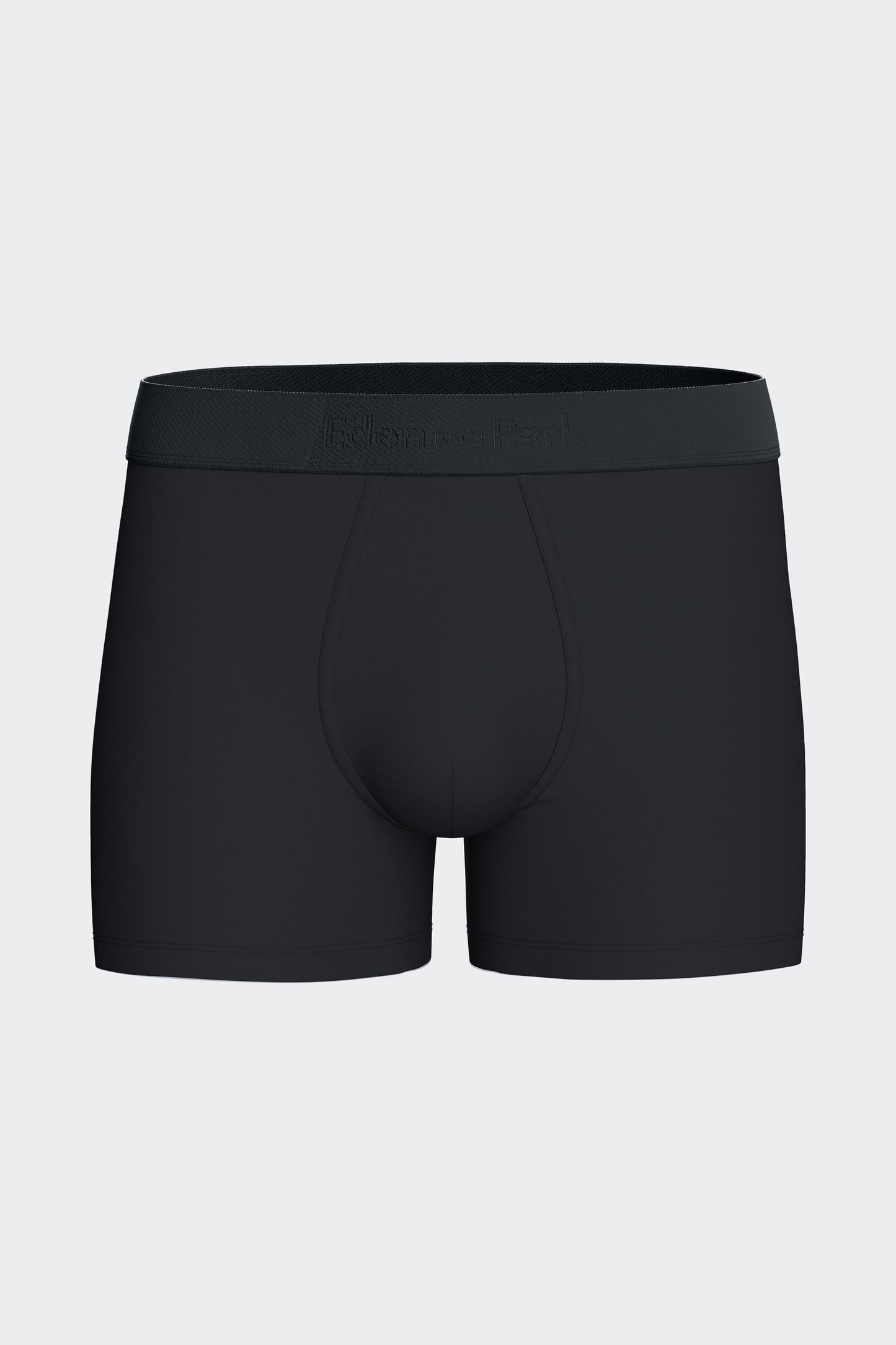 Lot de deux boxers en jersey de coton stretch marine uni et micromotifs