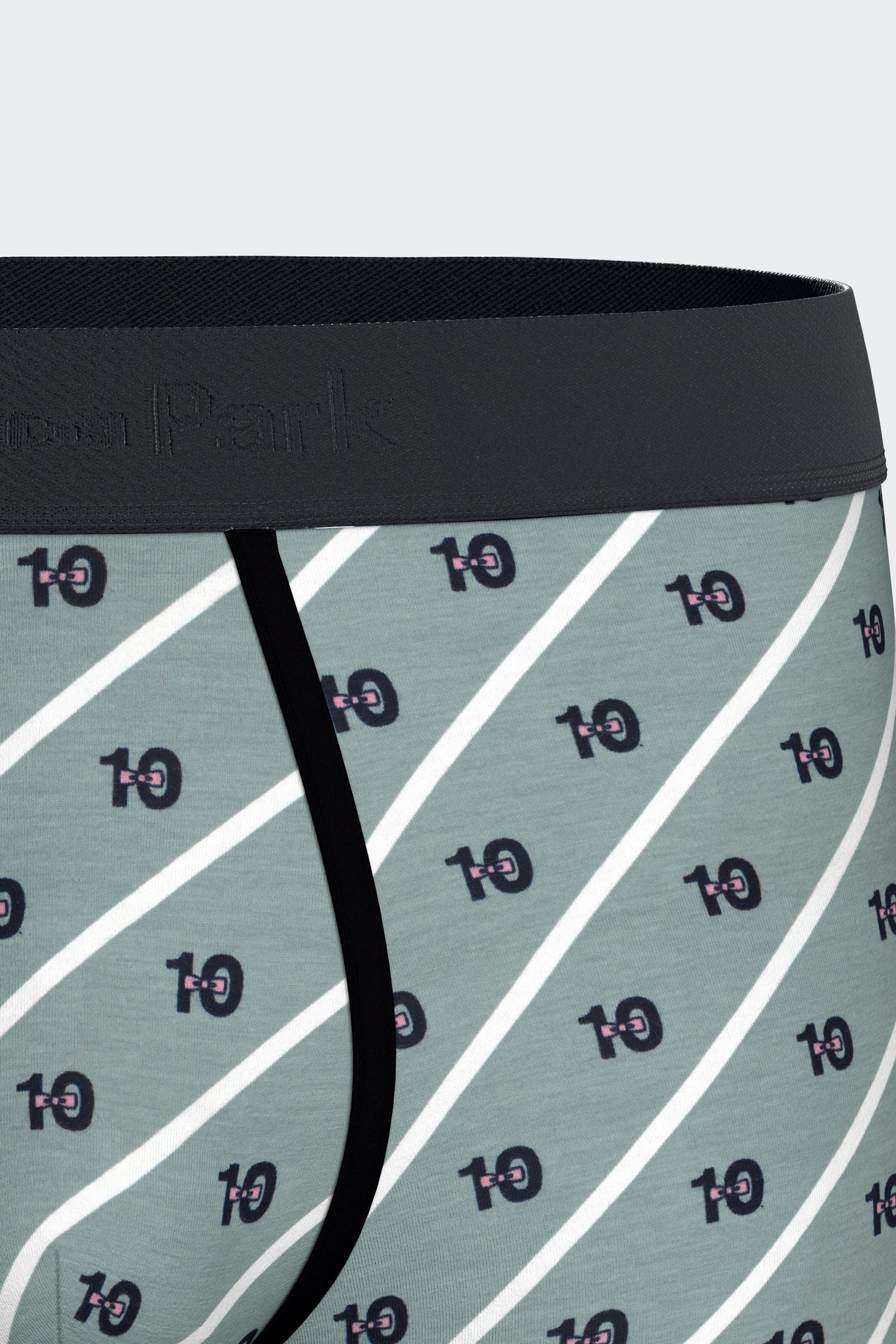 Lot de deux boxers en jersey de coton stretch marine uni et micromotifs