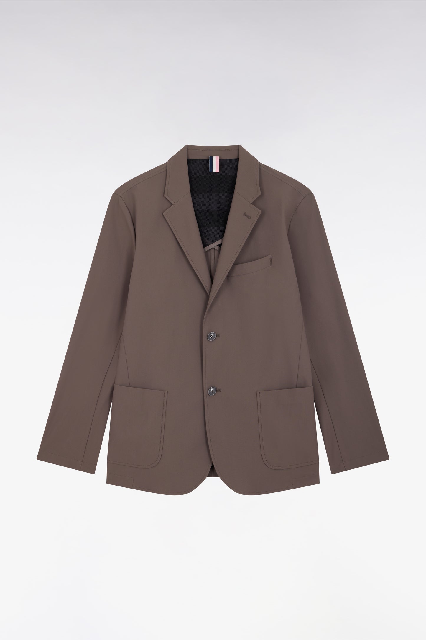 Veste en nylon aspect maille technique kaki