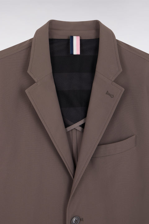 Veste en nylon aspect maille technique kaki - Image 2