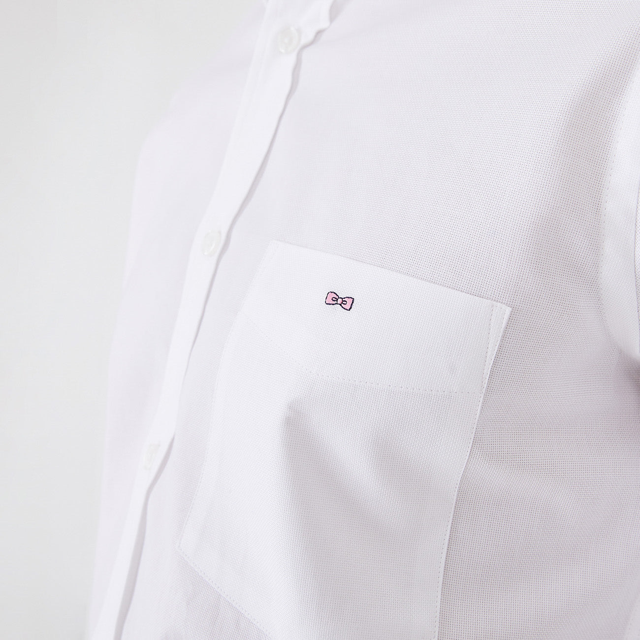 Chemise blanche en coton mélangé