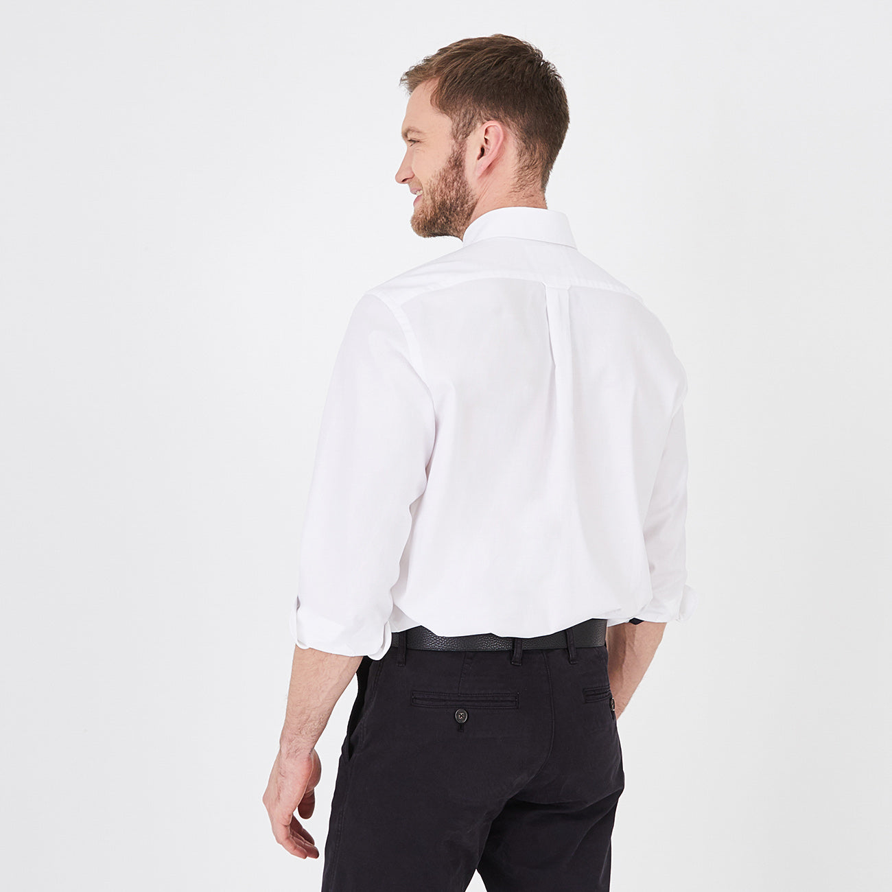 Chemise blanche en coton mélangé