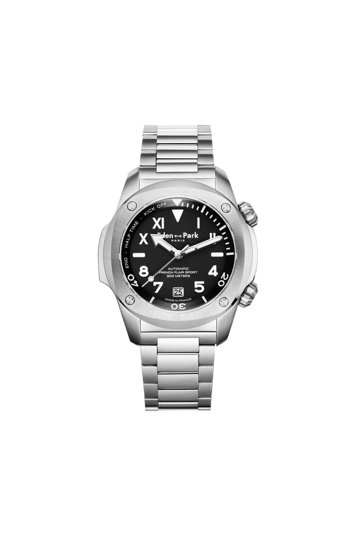 Steel automatic watch