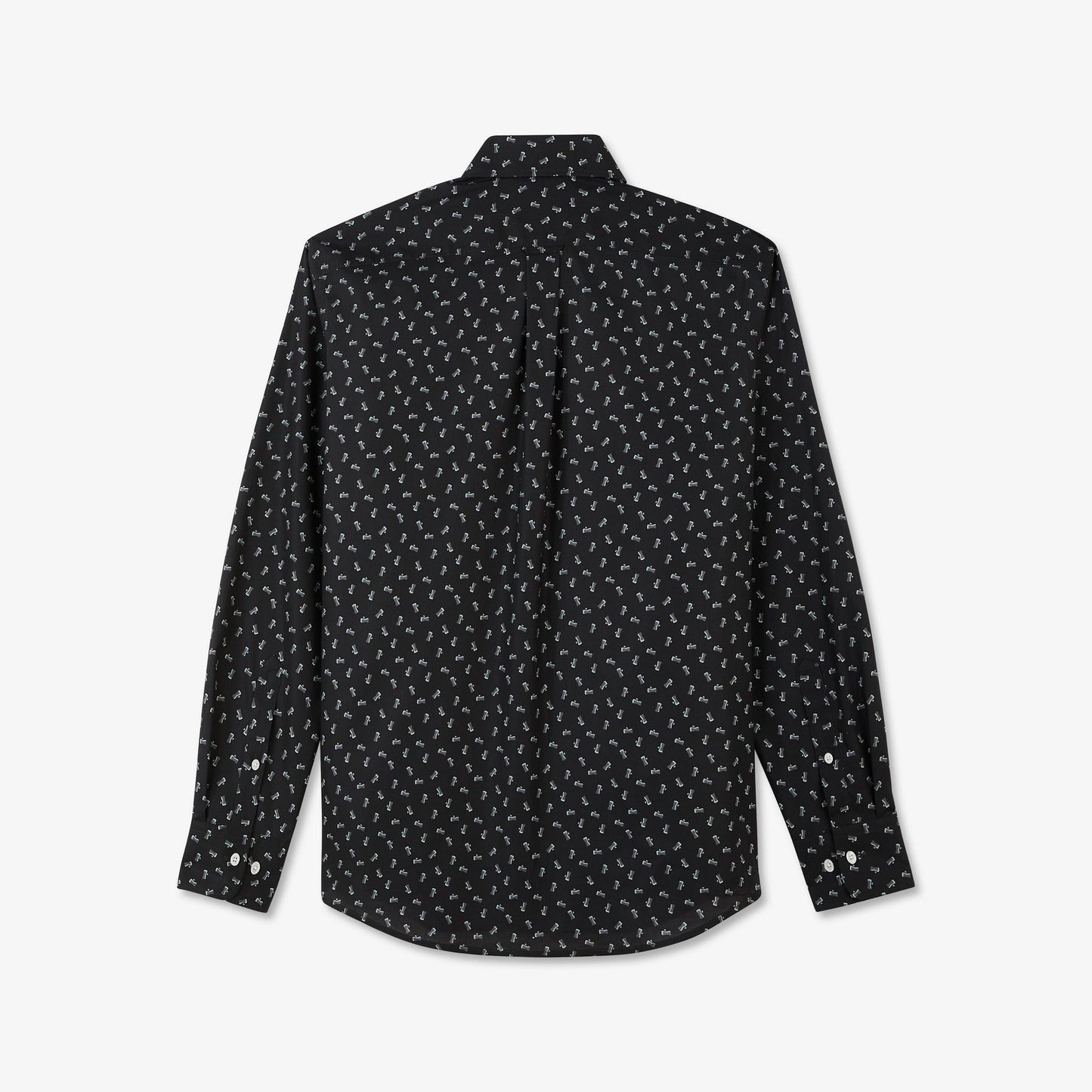 Dark grey Pima cotton blouse with exclusive print