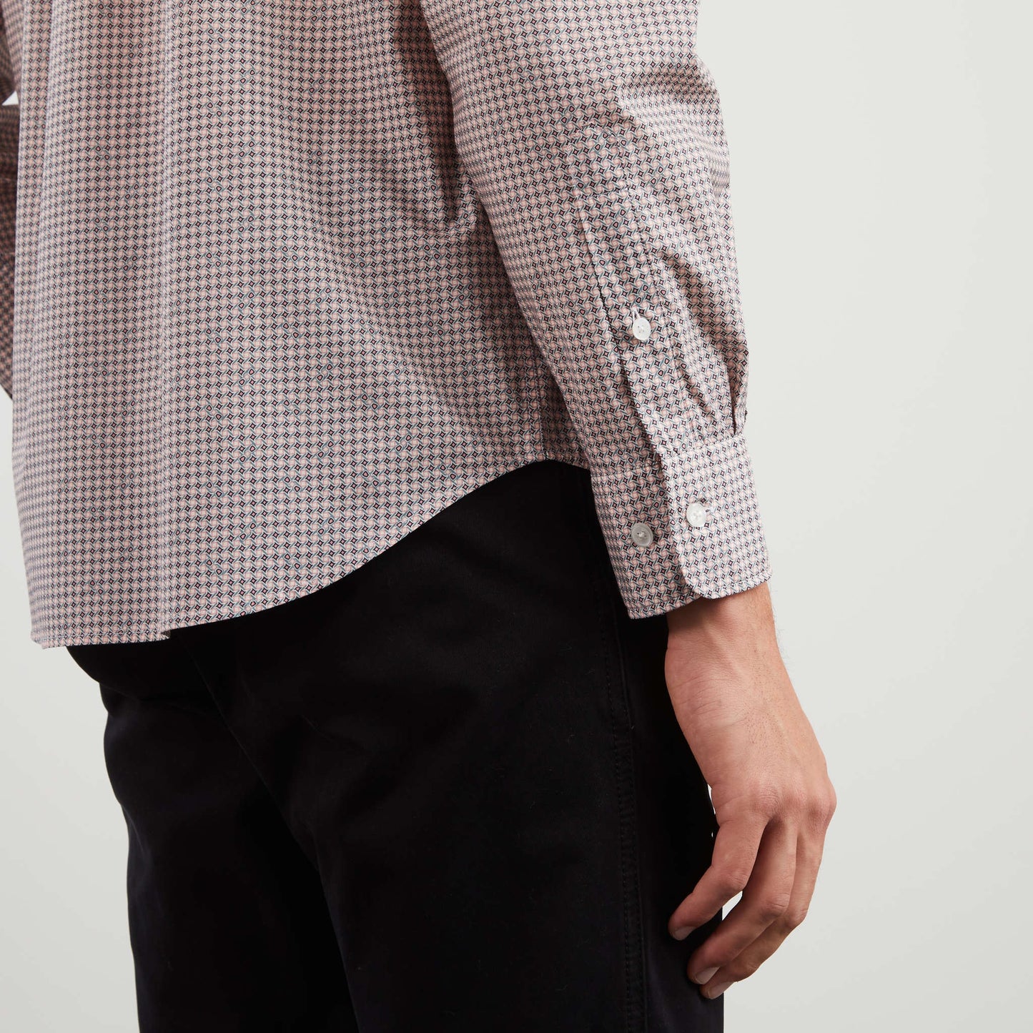 Chemise rose imprimé exclusif fantaisie