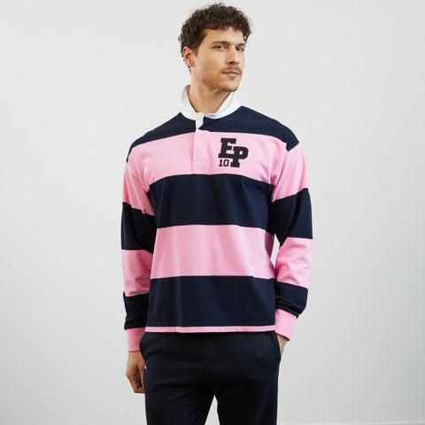 Maillot rose manches longues à rayures - Image 3