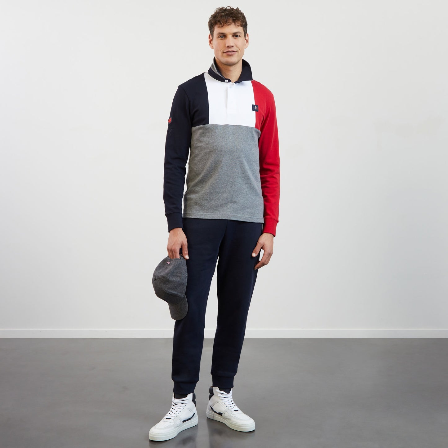 Maillot colorblock à broderies XV de France