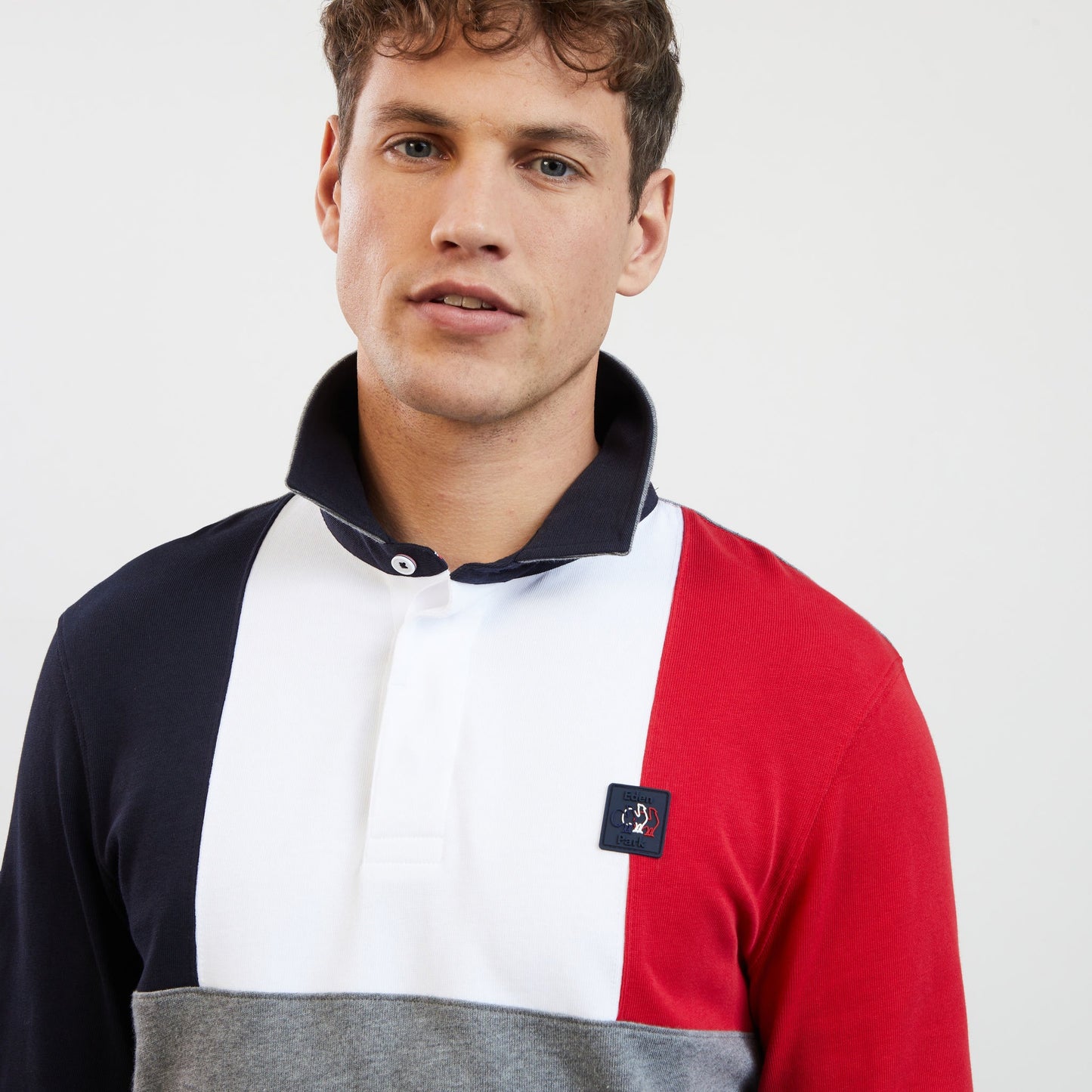 Maillot colorblock à broderies XV de France