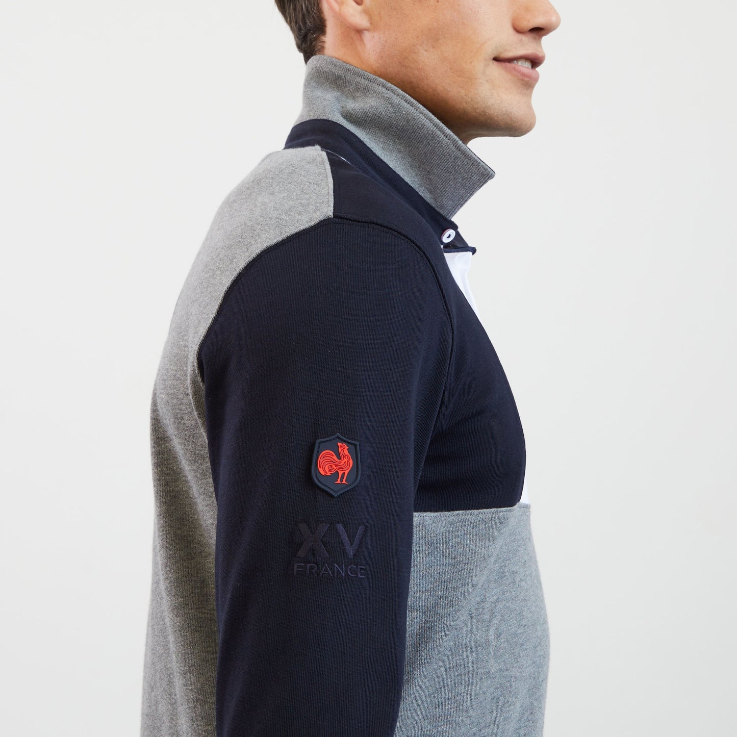 Maillot colorblock à broderies XV de France