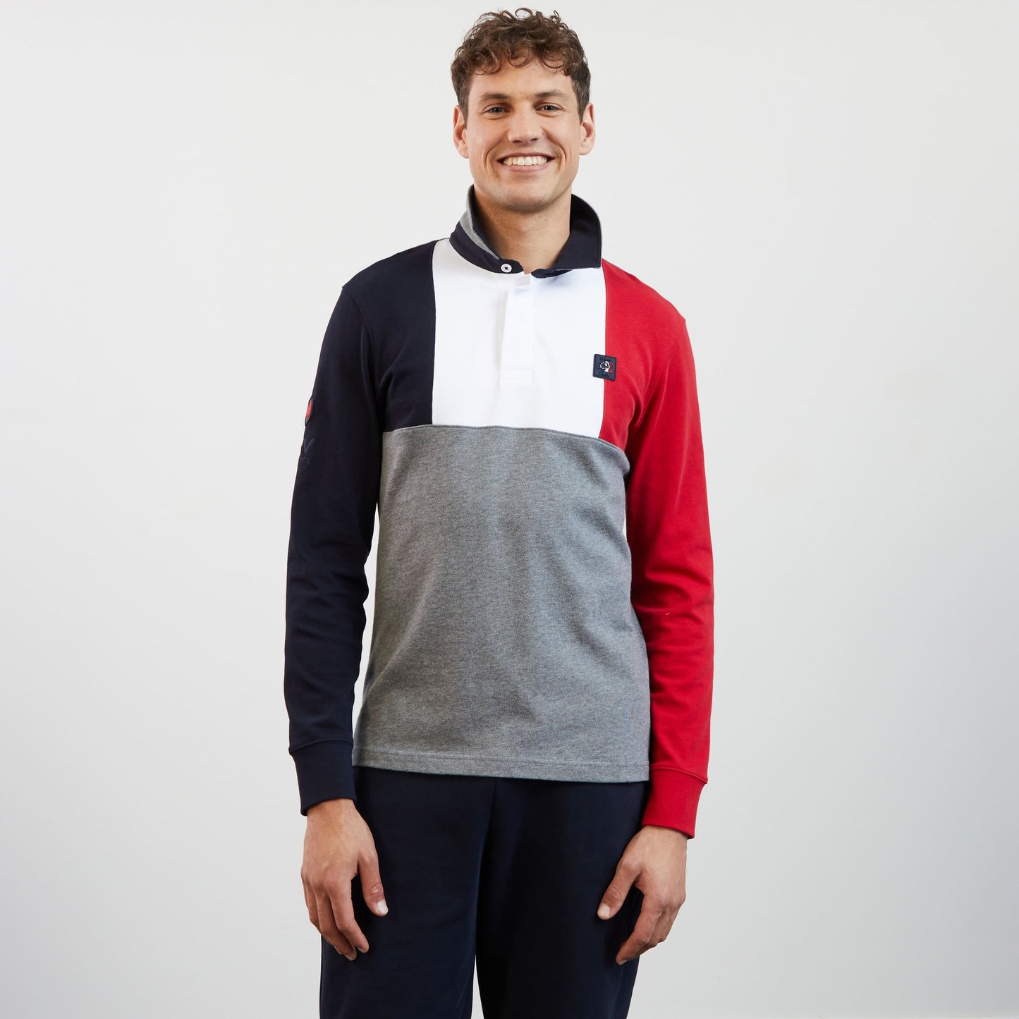 Maillot colorblock à broderies XV de France