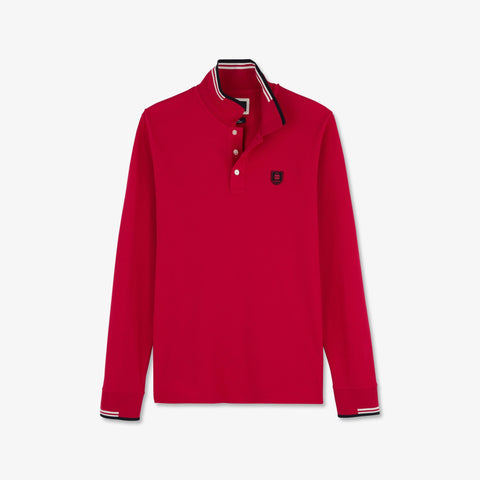 Polo rose manches longues - Image 2