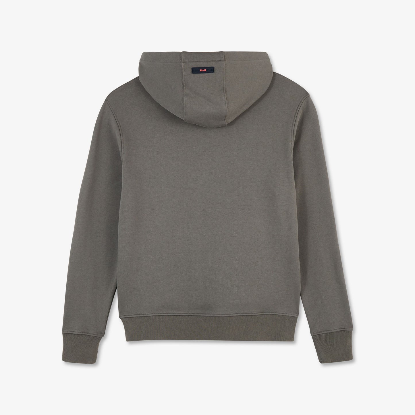 Sweat gris à capuche détails contrastants