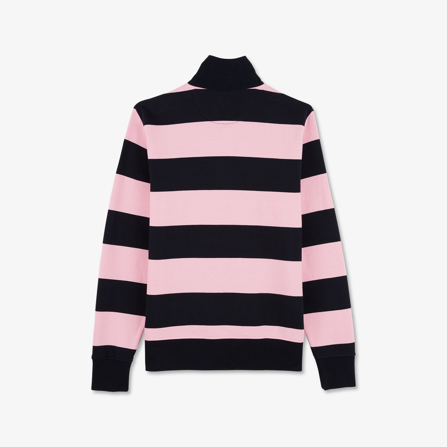 Pink circle polo-neck jumper