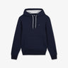 Sweat bleu marine à capuche