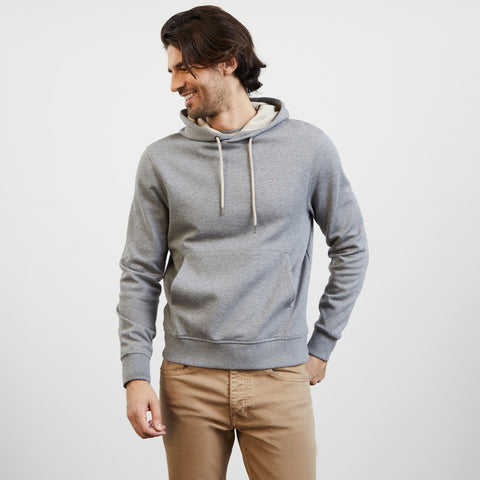Sweat gris à capuche - Image 3