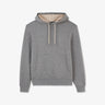 Sweat gris à capuche