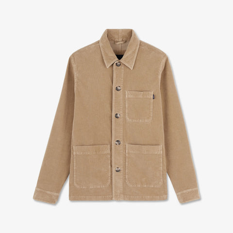 Beige corduroy overshirt - Image 2