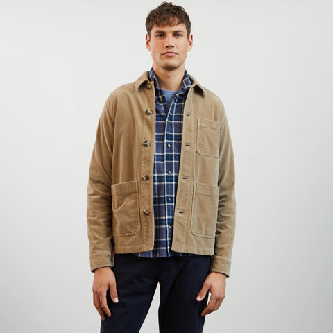 Beige corduroy overshirt - Image 3