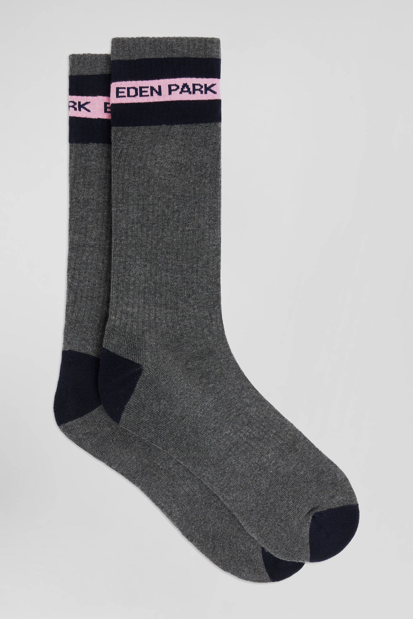 Chaussettes en coton stretch gris anthracite Eden Park - Image 1