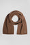 Echarpe unie en coton camel