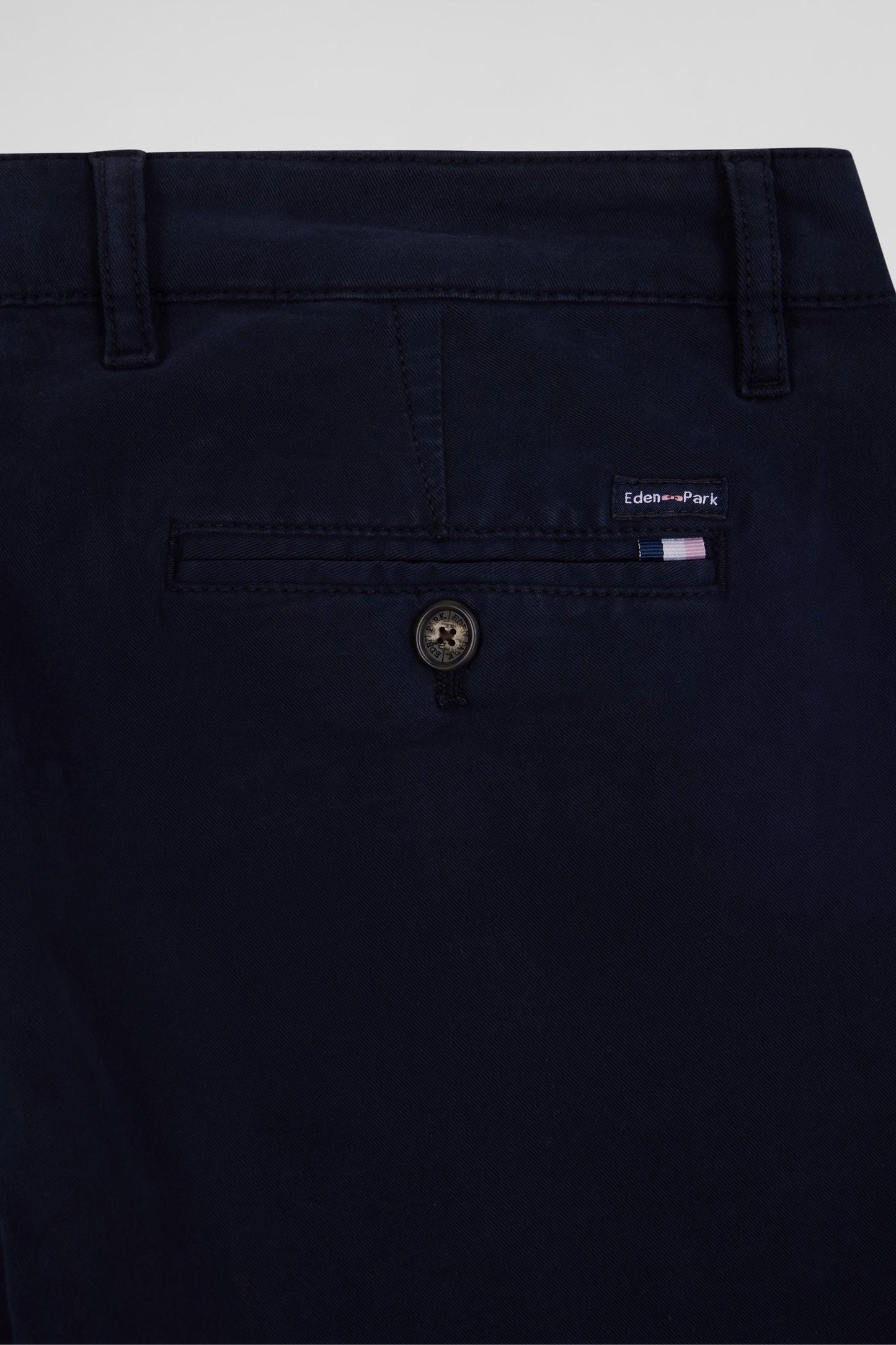 Pantalon chino bleu marine en gabardine de coton stretch coupe Regular - Image 9