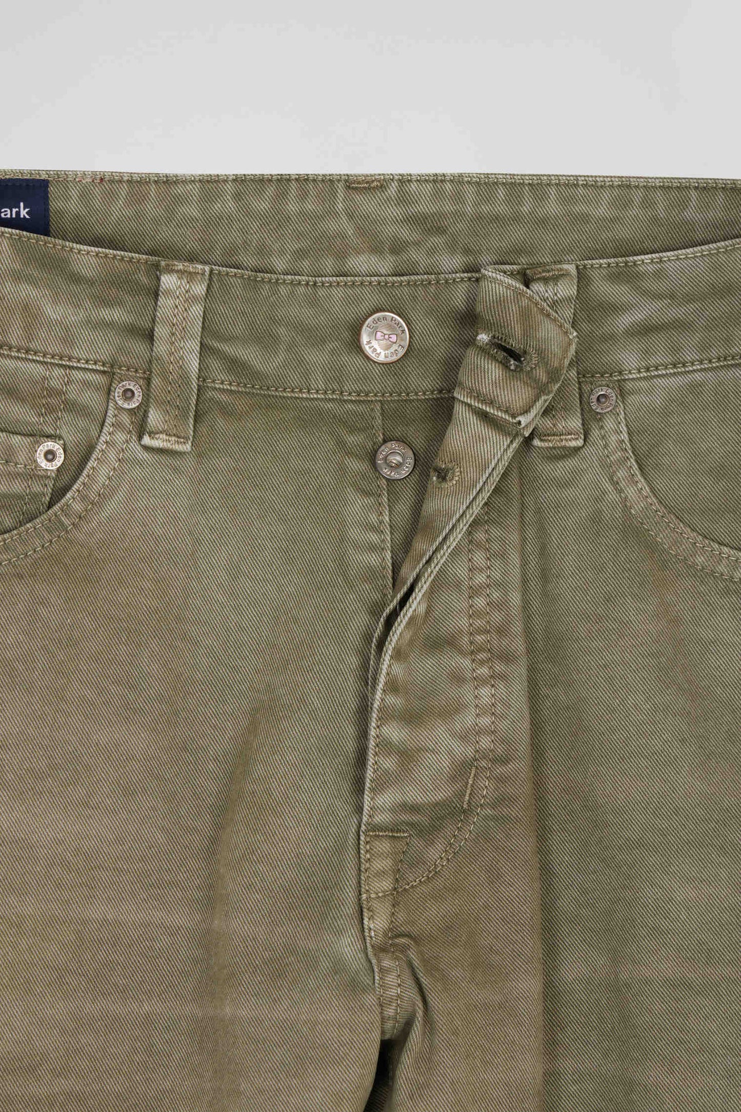 Pantalon 5 poches en coton stretch beige coupe Regular - Image 7